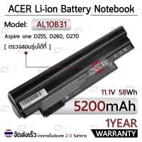 ราคา รับประกัน ปี 1 แบตเตอรี่ โน้ตบุ๊ค แล็ปท็อป AL10A31 ACER AL10B31 AL10G31 5200mAh สำหรับ One Aspire 522 AO522 AOD255 AOD255E AOD260 D255 D260 722 d257 P0VE6 PAV70 NAV70 D255E Battery Notebook Laptop (11