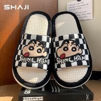ราคา SHAJI รองเท้าแตะใส่ในบ้านลายครายอนชินจัง ผ้าฝ้ายลินิน (26415049382)
