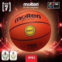 ราคา MOLTEN มอลเท่น ลูกบาสเก็ตบอลยางMOT Basketball RB th B982 FIBAกกท 460 แถมฟรี เข็มสูบ ตาข่าย (24739299999)
