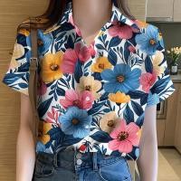 ราคา เสื้อลายดอก เสื้อสงกรานต์ เสื้อผู้หญิง เสื้อฮาวาย เสื้อลายดอกสงกรานต์ เสื้อสุภาพสตรีฤดูร้อน เสื้อผ้าขนาดบวกหลวม เสื้อยืดสงกรานต์แห้งเร็ว (23967082046)