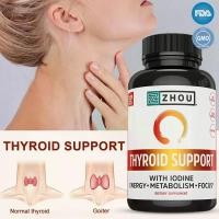 ราคา Thyroid support ไทรอยด์ซัพพอร์ต ต่อมน้ำเหลืองโต ปรับฮอร์โมน ลดความเครียด มือสั่นใจสั่น ผลิตในสหรัฐอเมริกา (23921850940)
