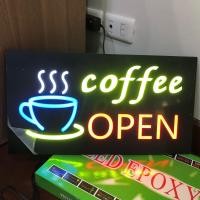 ราคา ป้ายไฟ ป้ายไฟกาแฟ ป้ายไฟร้าน ป้ายไฟวิ่ง ป้ายไฟตัวอักษร ป้ายไฟcoffee ป้ายไฟled coffee open กล่องเขียว (17303393898)