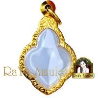 ราคา กรอบพระสำเร็จรูป งานเลเซอร์ 24K ไม่ลอก ไม่ดำ ทรงดอกจิก รหัส 2009 (22942772307)