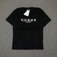 ราคา Guess New Fashion Round Neck T shirt Mens and Womens Lyrical Printed Short Sleeve (24255734338)