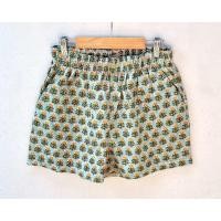ราคา กางเกงขาสั้นผ้าฝ้ายอินเดีย ผ้าฝ้ายอินเดียพิมพ์บล็อคมือ Indian Cotton handblock ผ้าฝ้าย100 กางเกงลำลอง (126734872559)