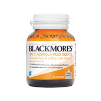 ราคา Blackmores Bio C Acerola PLUS 1500 mg Dietary supplement 40 Tablets แบลคมอร์ส ไบโอ ซี อะซีโรลา พลัส 1500 มก (24259767882)
