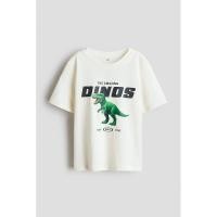 ราคา H M เสื้อยืดเด็กชายลายทางคอปกผ้าฝ้าย (126398970967)