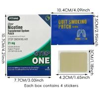 ราคา ข้ามพรมแดน แผ่นแปะนิโคตินสำหรับเลิก แผ่นแปะควบคุมการสูบ ผลิตภัณฑ์เลิก อุปกรณ์ช่วยเลิก แบบโปร่งใส ขายตรงจากผู้ผลิต 4 ชิ้น (126798671324)