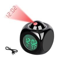 ราคา นาฬิกาปลุกเสียงพูดพร้อมโปรเจคเตอร์ LED หลายฟังก์ชัน (126447430526)