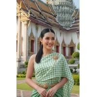 ราคา ฺํBY SALISA สไบลายตาราง สไบประยุกต์ สำหรับสวมใส่ชุดไทยประจำชาติ แต่งงาน เพื่อนเจ้าสาว ไปวัด ไปเทศกาลต่างๆ (126615442007)