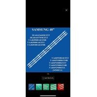 ราคา หลอดแบคไลท์จอทีวีSamsung 40 นิ้ว UA40M5000AW UA40FK21EAJXXZ UE40J5200 ชุด3เส้นเส้นละ 8 เม็ตยาว 77 5 cm 3 โวลต์ (12502844392)