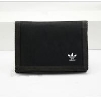 ราคา กระเป๋าสตางค์ใบสั้น แบบเรียบ สำหรับผู้ชายและผู้หญิง ผ้าไนลอน 3 พับ กระเป๋าสตางค์ สีดำ (15627841860)