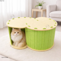 ราคา คอนโดแมวมินิมอล ที่ลับเล็บแมว นอนได้ เล่นได้ ประหยัดพื้นที่ ประกอบเอง ลดข่วนโซฟา ที่นอนแมว HR (25938480234)