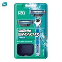 ราคา Gillette ยิลเลตต์ มัคทรี เฟร็ช ด้ามมีดโกน 1 ด้าม ใบมีดโกน 2 ชิ้น (4501562173)