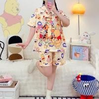 ราคา ชุดนอนผ้าไหมอิตาลีอก 54 ผู้หญิง ชุดนอนลายการ์ตูนเกาหลี ผ้านิ่มลื่น ใส่เย็นสบาย ชุดนอนผ้าไหม ชุดนอนสาวอวบ (25466798991)