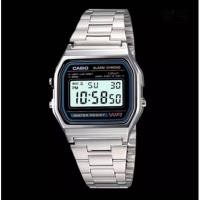ราคา COM Shop Casio Digital Classic นาฬิกาข้อมือสุภาพบุรุษ สีเงิน สายสแตนเลส รุ่น A158WA 1DF (1027070995)