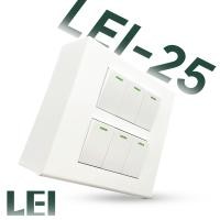 ราคา LEI ชุดปลั๊กไฟ สวิตซ์ หน้ากาก รวมกล่องลอย ขนาด4 4 (24825818947)