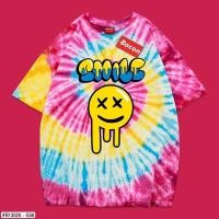 ราคา Bacon เสื้อมัดย้อม Summer ลายยิ้ม ผ้า Cotton 100 Oversize Rainbow Tone ใส่ได้ทั้งชาย หญิง (126602411890)