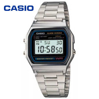ราคา PJ 2 Casio Digital Classic นาฬิกาข้อมือสุภาพบุรุษ สีเงิน สายสแตนเลส รุ่น A158WA 1DF (13898926281)