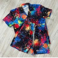 ราคา 13 ชุด SET เสื้อเชิ๊ต เสื้อ กางเกง งานพิมพ์ลายผ้าไหมอิตาลี เสื้อฮาวายเสื้อชายหาด (22535069062)