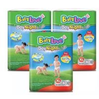 ราคา แพมเพิสเด็ก Baby love Day pants S58 M54 L44 XL40 XXL34ชิ้น ใช้ได้ทั้งเด็กชายและเด็กหญิง (24531319764)