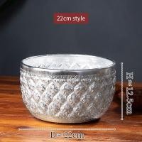 ราคา ขันน้ำลายไทย อลูมิเนียม สลุงเงินลายไทย มีหลายขนาด ขันแร่ งานฝีมือโลหะ สีเงิน ชามดีบุก ไทยนำเข้า ซิลเวอร์ ฟองรูด้า ชามสมูทตี้ ขนมหวาน อ่างน้ำสงกรานต์ (21493116991)