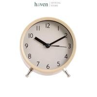 ราคา Haven นาฬิกาปลุกตั้งโต๊ะ ทรงกลม วัสดุเหล็ก ขนาด 3 5 นิ้ว (25936192543)