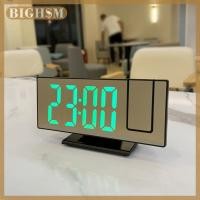 ราคา BIGHSM นาฬิกาปลุกฉายภาพที่แขน180 นาฬิกาปลุกอุณหภูมิปลั๊กอิน USB นาฬิกาปลุกแบบดิจิตอลปรับนอนกรนตั้งโต๊ะนาฬิกา LED 12 24ชั่วโมง (24240087344)