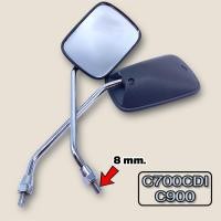 ราคา กระจกมองหลังเดิม L R ขาชุบ รุ่น C700CDIC900 ขาเกลียว8มิล Motorcycle มอเตอร์ไซค์ (26241477820)