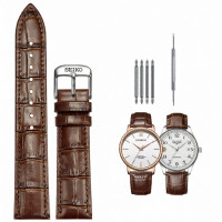 ราคา สายนาฬิกา Seiko Mens หนัง สีน้ำตาล สีดำ กันน้ำ Sea Monster Beef Steak 20MM22 ความหนาปานกลาง หัวเข็มขัดแบบแบน (23955628627)