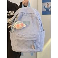 ราคา ZEFAN New womens bag large capacity solid color versatile backpack suitable for students high school students cute color backpack (23732699526)