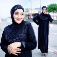 ราคา ชุดเดรสมุสลิม ติดผ้าคลุม ชุดออกงานอิสลาม ปักเพชรรีดเรียบหรู สไตล์ตุรกี ผ้ายืดทิ้งตัว IM36วาริสมุสลิม (21910345372)