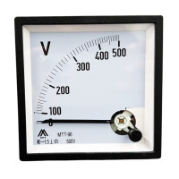 ราคา โวลท์มิเตอร์ ขนาด 96x96มม AC มิเตอร์ พาแนลมิเตอร์ แบบอนาล็อค 0 300V 0 500V MTT 96 (398710371)