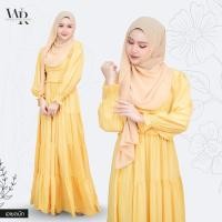 ราคา ชุดเดรสออกงานอิสลาม สวมใส่แล้วดูดีเข้าทรงสวยมากๆ เอวสม็อค เหมาะกับผญอิสลามใส่ออกงาน IN33 (24850026921)