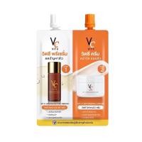ราคา VC Vit C ครีมซองคู่ ดับเบิ้ลวิตซี แบบซอง น้องฉัตร 2 in 1 วิตซี พรีเซรั่ม วิตซี ครีม (24130824455)