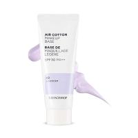 ราคา The Face Shop Air Cotton Make Up Base SPF30 PA เดอะ เฟส ชอป เมคอัพเบสสีเขียว เบสม่วง (23807504588)