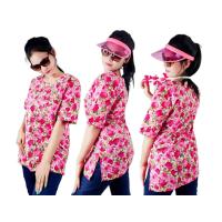 ราคา เสื้อคอกลม ลายสีชมพู ดอกกุหลาบ สไตล์ฮาวาย แฟชั่นฤดูร้อน เสื้อสงกรานต์ ใส่ได้ทั้งผู้ชายและผู้หญิง (21564562788)
