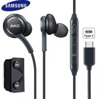 ราคา Original Samsung AKG 3 5MM Type C Plug Wired Earphone USB C In Ear Headphones Earbuds Stereo Sports Headset With Mic Volume Control for Galaxy S23 Ultra S22 S21 S20 Note 20 Note 10 A73 A54 5G A34 (209