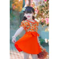 ราคา ชุดเซ็ทเด็กหญิงชุดแหยมทองกวาว เสื้อ กระโปรง (21478812539)