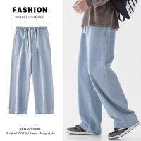 ราคา กางเกงยีนส์คาร์โก้ Cargo Jeans กางเกงทรงกระบอก เอวยางยืด มีเชือกผูก กางเกงยีนส์ขายาว (25493229541)
