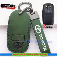 ราคา ซองใส่กุญแจรถ Toyota Veloz Yaris Raize Avanza Vios ซองหนังแท้ ปลอกกุญแจรถ Toyota พวงกุญแจ (23263979001)