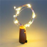 ราคา Bar LED Wine Bottle Cork 2M String Lights Christmas Decoration Led Lamp Bottle Fairy Lights Holiday Copper Wire Lights String (23494528347)