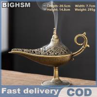 ราคา BIGHSM ตะเกียงธูปโลหะสไตล์โบราณมีกลิ่นหอมที่ใส่เทียนไม่มีกลิ่นของตกแต่งบ้านของขวัญเครื่องหอมอาหรับ (24592512854)