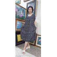 ราคา Romchard ร่มฉัตร ชุดเดรส Dress มีกระดุมหน้า 4 เม็ด รอบอก 54 56 นิ้ว มีกระเป๋า ชุดคลุมท้อง ชุดนอน ชุดผ้าฝ้าย เรยอง ชุดผู้สูงวัย ชุดกระโปรง ชุดลำลอง ชุดอยู่บ้าน ชุดไซส์ใหญ่ ชุดคนอ้วน ของขวัญแม่ (2557993
