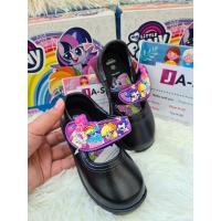 ราคา รองเท้านักเรียน Chappy รองเท้าอนุบาลสีดำ Pony รองเท้าหนังสีดำ SALE คุณภาพดี แบบเทป PN885 Pn88 พร้อมส่ง (25151680214)