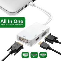 ราคา พร้อมส่ง Mini 3 in 1 Mini Display Port DP to VGA HDMI DVI สายแปลงสัญญาณ (21749439032)