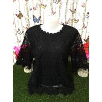 ราคา เสื้อลูกไม้ สาวอวบ ใส่ออกงานต่างๆ เสื้อผ้าแฟชั่นสาวอวบ ผู้หญิง อก42 56นิ้ว รุ่น4205 5605 (25813614596)