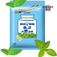 ราคา UHA Milk Candy ลูกอมนมสอดไส้ ห่อใหญ่ 250 1000 กรัม ลูกอมรสนม อร่อย หอมหวาน ลูกอมไส้เยิ้ม 4 รสชาติ เม็ด 4 67กรัม (18837460014)