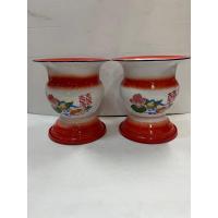 ราคา กระโถนปากแตร กระโถนเคลือบ พิมพ์ลาย ทรงสูง ขนาดปาก23 ซม สูง 23 5 ซม (10643300861)