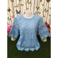 ราคา เสื้อลูกไม้ สาวอวบ ใส่ออกงานต่างๆ เสื้อผ้าแฟชั่นสาวอวบ ผู้หญิง อก42 56นิ้ว รุ่น4205 5605 (22052483734)